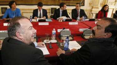 Pierre Gattaz et Philippe Martinez