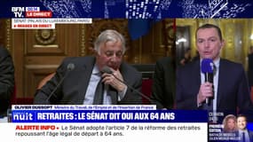 Article 7 adopté: Olivier Dussopt salue un "vote de responsabilité du Sénat"