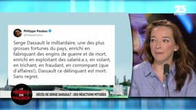 Réactions à la mort de Serge Dassault: "Un peu de décence, c'est le temps du deuil"