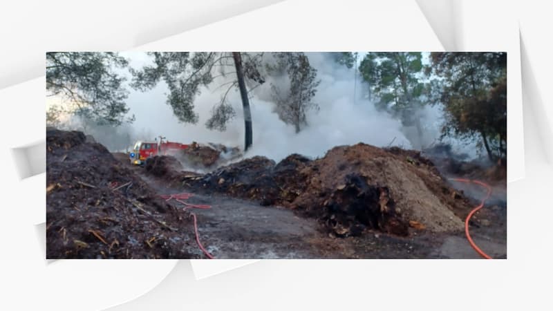 Var: un incendie dans une déchetterie de Sillans-la-Cascade, 1500 m3 de déchets brûlés