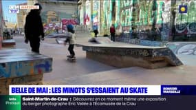 Belle de mai : les minots s'essaient au skate