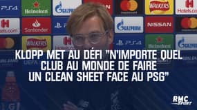 Ligue des champions : Klopp met au défi "n'importe quel club au monde de faire un clean sheet face au PSG"
