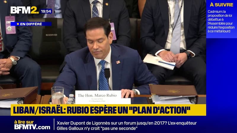 Pourparlers israélo-libanais: Marco Rubio dit espérer l'adoption d'un "plan d'action" sur la sécurité au Liban