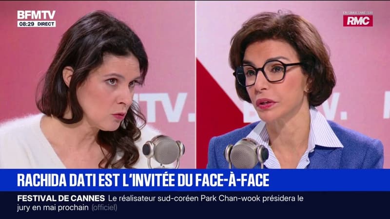 "Je suis la candidate à la mairie de Paris soutenue par Emmanuel Macron", assure Rachida Dati