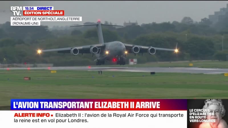 L'avion transportant le cercueil de la reine Elizabeth II a atterri à Londres