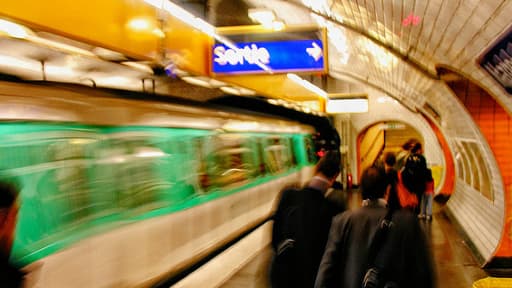 Le métro parisien.
