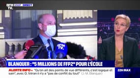Clémentine Autain: "Il faut attendre une grève massive pour que Jean-Michel Blanquer réalise que ce serait bien qu'il y ait des masques FFP2 dans les établissements"