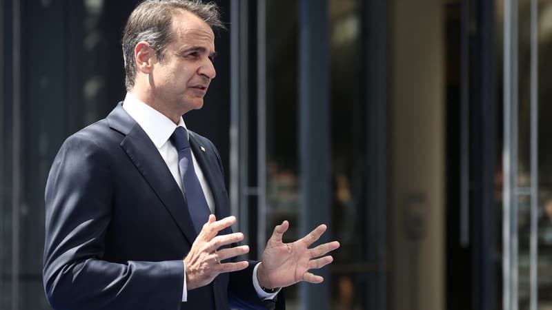 Kyriakos Mitsotakis, Premier ministre grec. 