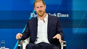 Le prince Harry le 4 décembre 2024 au New York Times Dealbook Summit à New York 