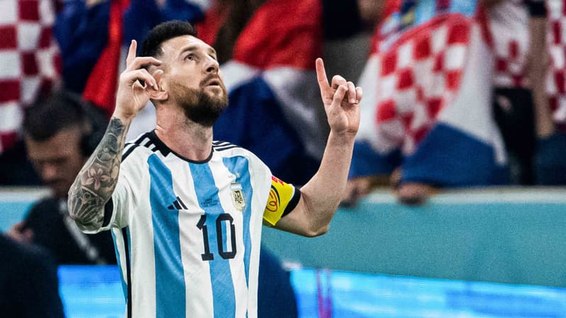 Lionel Messi lors d'Argentine-Croatie