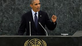 Barack Obama à la tribune de l'Assemblée générale des Nations unies, le 24 septembre 2013.