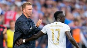 Julian Nagelsmann et Sadio Mané au Bayern pendant l'été 2022