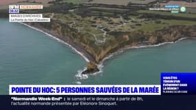 Calvados: cinq personnes sauvées de la marée à la Pointe du Hoc