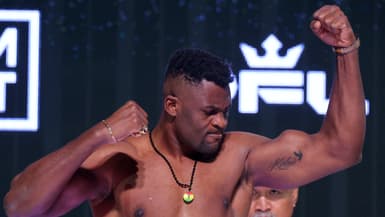 Francis Ngannou en marge de son retour au PFL, octobre 2024