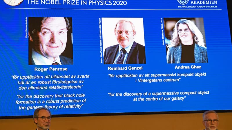 Le prix Nobel de physique revient à 3 physiciens, pionniers de la recherche sur les "trous noirs"