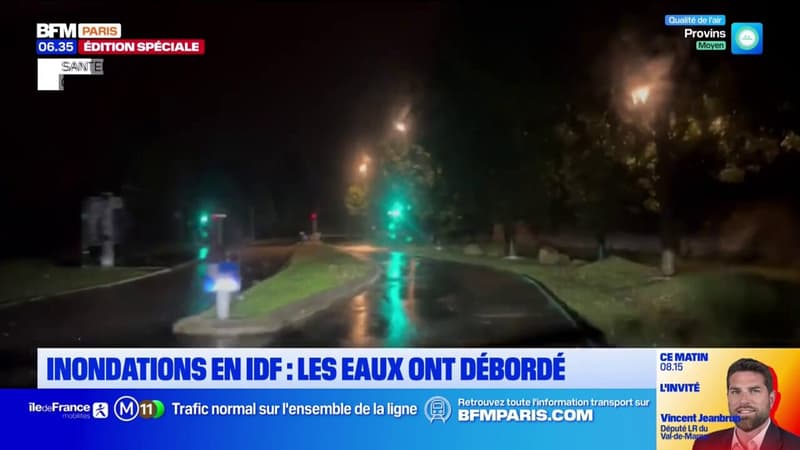 Inondation en Île-de-France: entre 50 et 70mm de précipitations