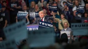 Donald Trump lors d'un de ses meetings.