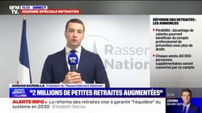 Retraites: pour Jordan Bardella, c'est une "guerre sociale menée au peuple français"