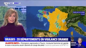 Orages: 20 départements placés en vigilance orange