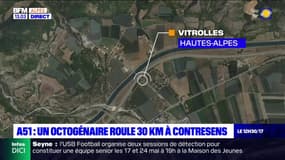 Alpes-de-Haute-Provence: un octogénaire roule à contre-sens pendant 30 kilomètres sur l’A51