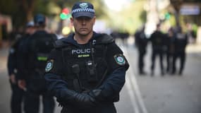 Police antiémeute australienne. (illustration)