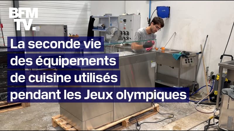 Le matériel de cuisine des Jeux olympiques est reconditionné puis revendu en France