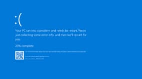 L'écran bleu d'erreur de Windows 10