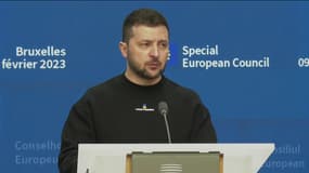 Volodymyr Zelensky jeudi 9 février 2023 à Bruxelles