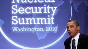 Le président américain Barack Obama a ouvert lundi à Washington un sommet de deux jours sur la sécurité nucléaire dans le monde pour éviter que des armes atomiques ne se retrouvent un jour entre les mains de groupes terroristes ou d'Etats "voyous". /Photo