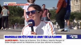 Marseille: l'émotion de Nathalie Benoît après avoir porté la flamme olympique