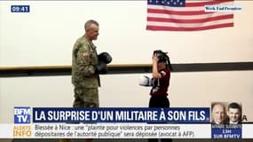 Le retour surprise de ce papa militaire a ému toute sa famille