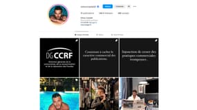 Le profil Instagram de Simon Castaldi affiche trois publications de la DGCCRF.