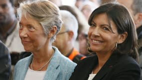 Elisabeth Borne et Anne Hidalgo à Paris en 2015.