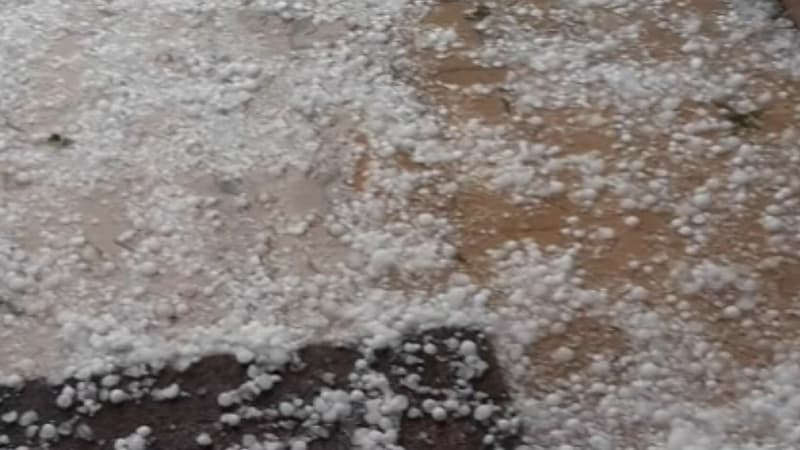 Le Rhône sous la grêle: les images de samedi soir