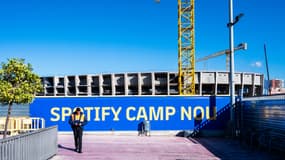Le Camp Nou en travaux, en novembre 2023