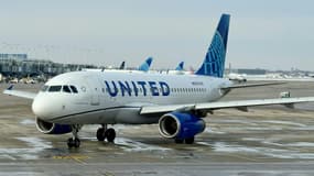 Un Airbus A319 de United Airlines, le 18 janvier 2024.