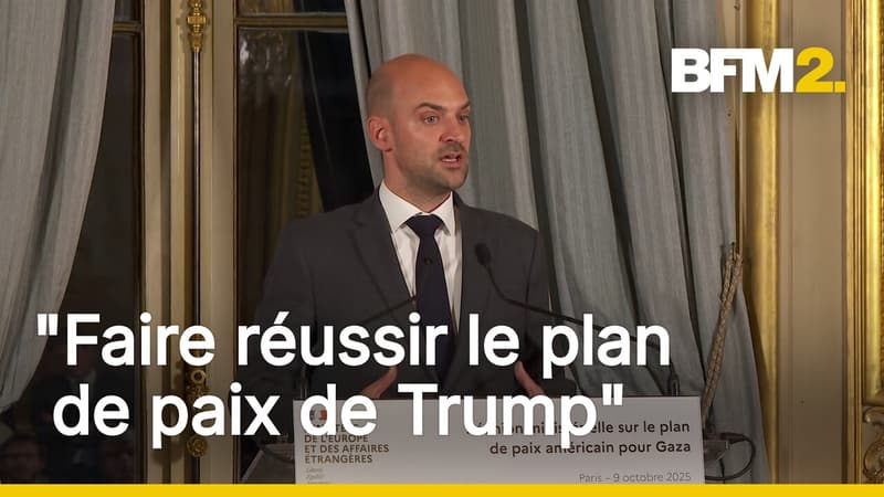 Réunion pour Gaza à Paris: la conférence de presse de Jean-Noël Barrot en intégralité