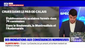 Interventions des pompiers, fermeture d'établissements scolaires: les conséquences des crues dans le Pas-de-Calais