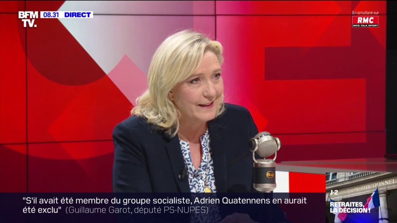 Marine Le Pen Accuse La Nupes Et Le Gouvernement D Tre Les Responsables De La Mise En Uvre