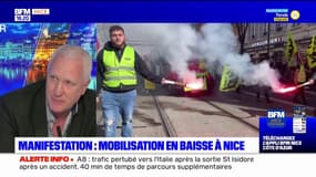 Manifestation du 28 mars: mobilisation en baisse à Nice, mais un mouvement qui reste "efficace" selon Force Ouvrière