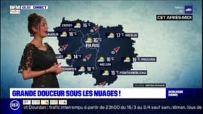 Un mercredi nuageux mais très doux en Ile-de-France, jusqu'à 12°C ce matin et 16°C dans l'après-midi