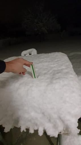 Neige a colombe (Isère) - Témoins BFMTV