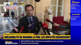 Inéligibilité de Marine Le Pen: elle est "d'abord la victime d'elle-même", affirme Mathieu Lefèvre