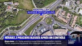 Un scooter renverse deux motards de la police lors d'un contrôle à Montpellier