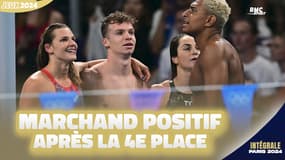 JO 2024 / Natation (4x100m mixte) : "On n’a pas perdu, on fait un super relais", positive Marchand