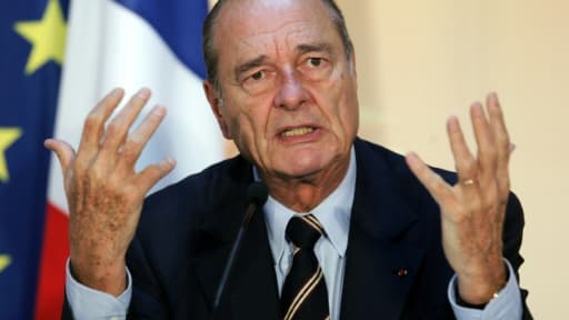 L'ancien président Jacques Chirac, le 8 octobre 2004 à Hanoi