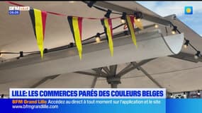 Lille: les commerces célèbrent la fête nationale de la Belgique