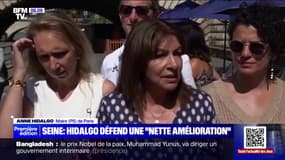 JO: Anne Hidalgo défend une Seine "dépolluée" pour l'épreuve des 10km de natation en eau libre prévue les 8 et 9 août