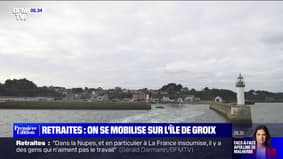 Sur l'île de Groix en Bretagne, une large partie de la population se mobilise contre les retraites