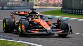 La McLaren d'Oscar Piastri le 17 mai 2025 à Imola